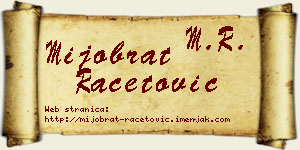 Mijobrat Račetović vizit kartica